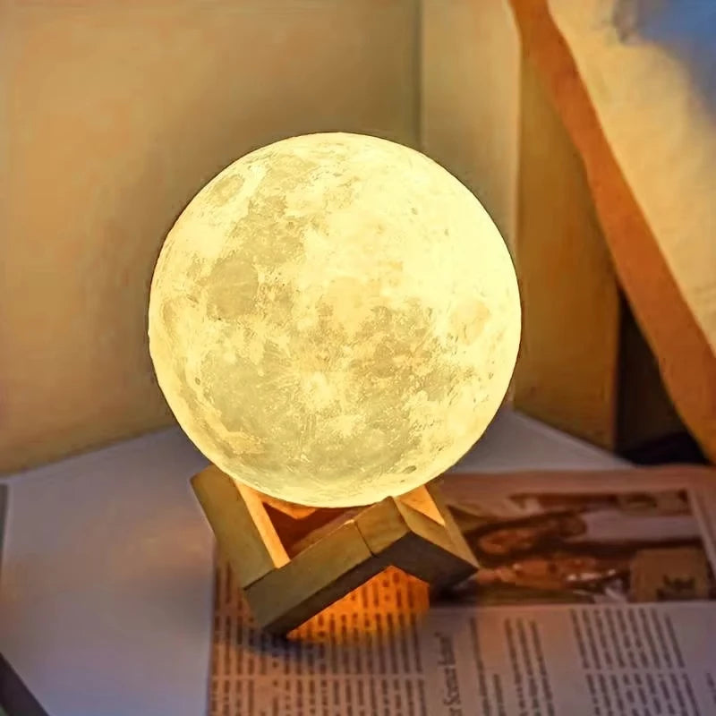 3D Moon Lamp Night Light — Touch Sensor Bedside Lamp | Starseed