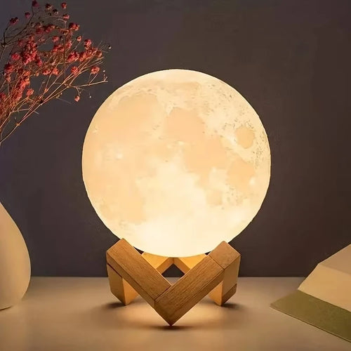 3D Moon Lamp Night Light — Touch Sensor Bedside Lamp | Starseed