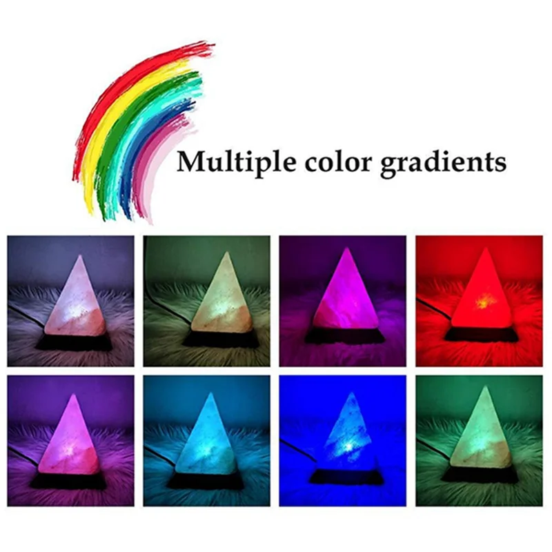 Himalayan Crystal Salt Lamp — Pyramid USB LED Light | Starseed