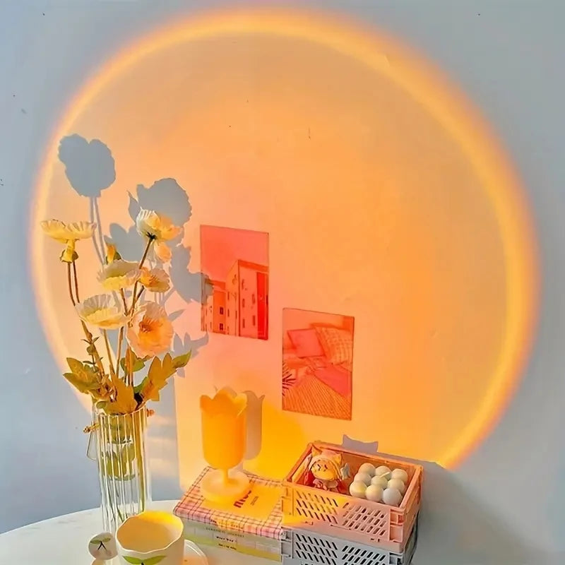Sunset Aura Projector — USB Mood Lamp for Cozy Cosmic Evenings | Starseed