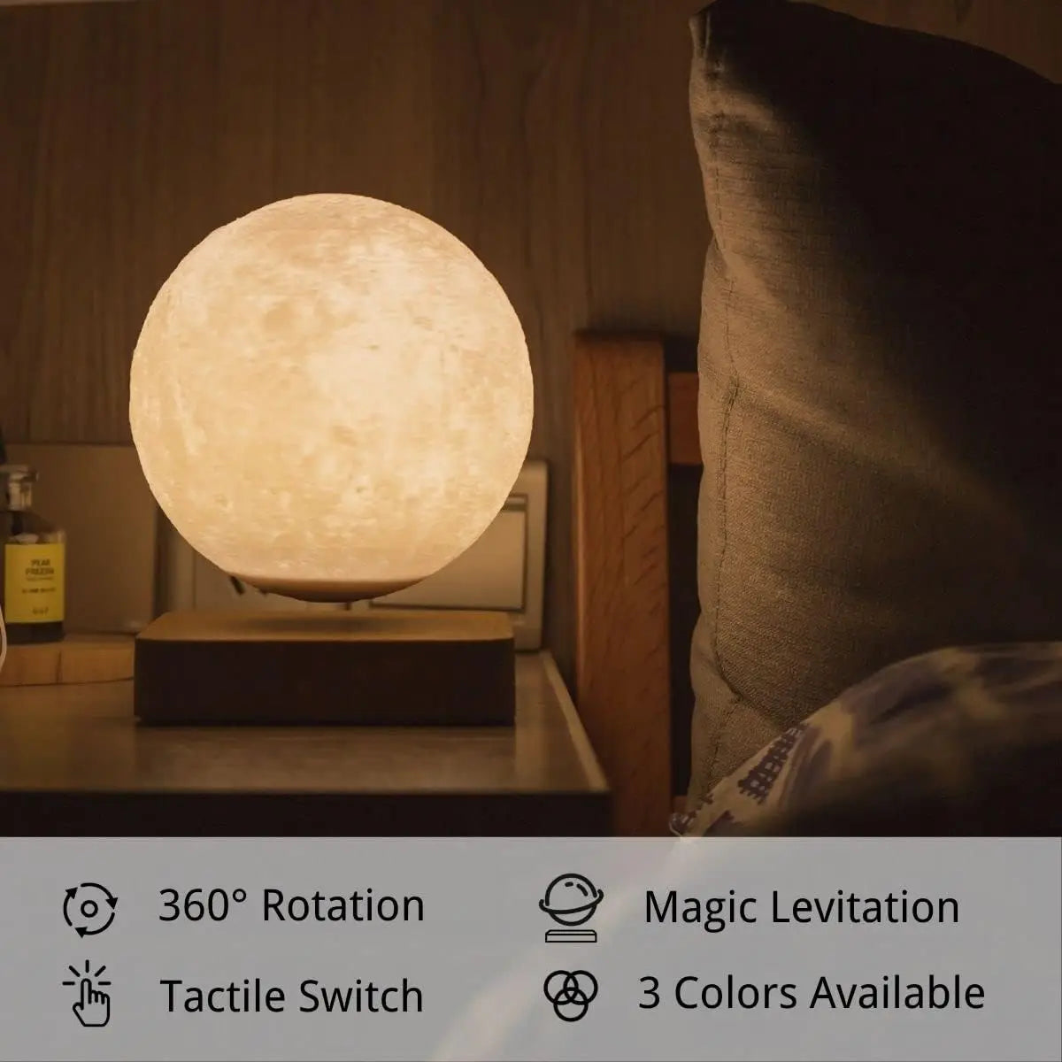 Levitating Moon Lamp — Magnetic Floating Night Light | Starseed